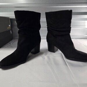 Style & Co Genoviaa Scrunch Booties Black Size 9.5M NWOT